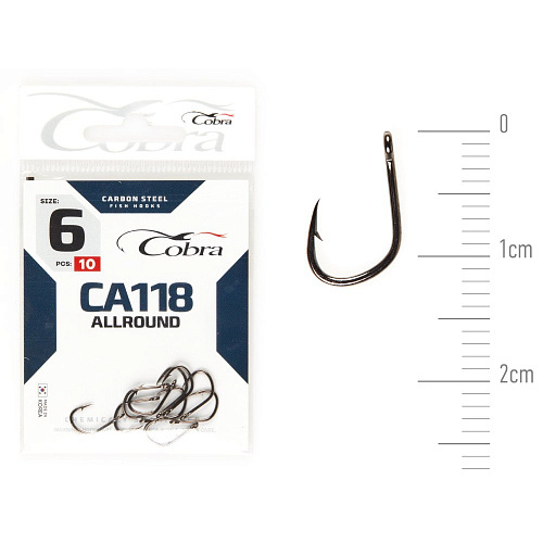Крючки Cobra Allround HANNA сер. CA118 разм. 006 10шт.
