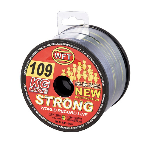 Шнур плетёный WFT KG STRONG Multicolor 250/064
