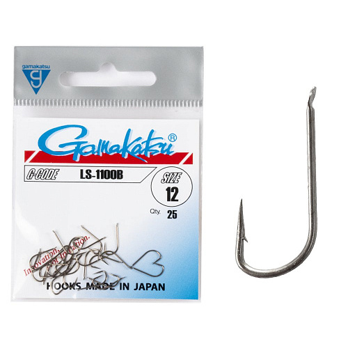 Крючки Gamakatsu LS-1100B HOOKS BRONZE разм. 12 25шт.