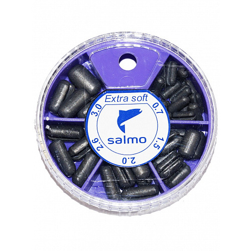 Грузила Salmo EXTRA SOFT малый 5 секц. 0,7-3,0г 060г набор 3 