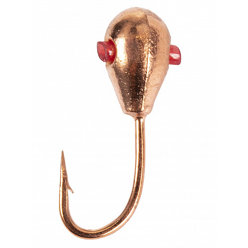 Мормышка вольфрамовая Lucky John КАПЛЯ с отверстием и кембриком 030/C