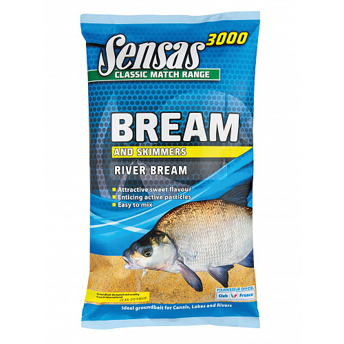Прикормка Sensas 3000 RIVER BREAM 1кг