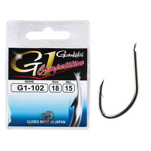 Крючки Gamakatsu G-1 COMPETITION 102 HOOKS разм. 18 15шт.
