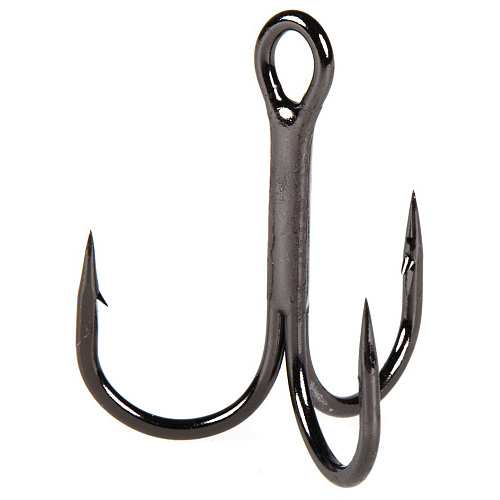 Крючки-тройники Gamakatsu 18 TREBLE BLACK разм. 02 6шт.