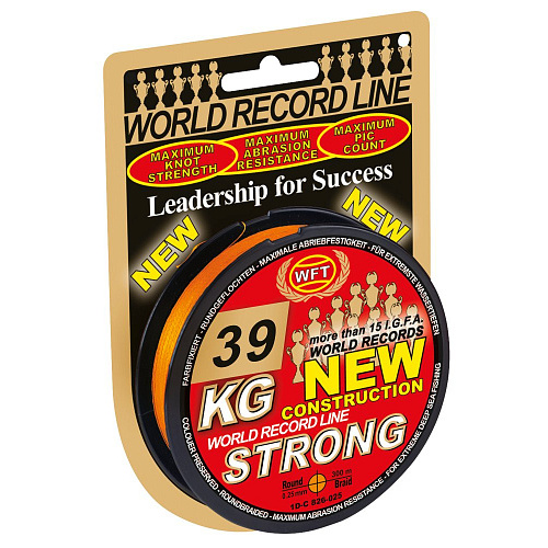 Шнур плетёный WFT KG STRONG Orange 300/025