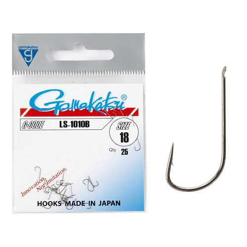Крючки Gamakatsu LS-1010B HOOKS BRONZE разм. 18 25шт.