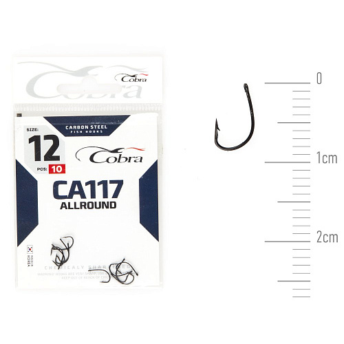 Крючки Cobra Allround FUNA сер. CA117 разм. 012 10шт.