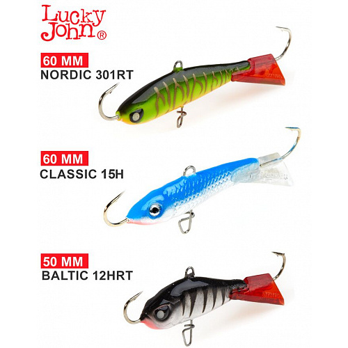 Балансиры Lucky John 3шт набор 9 MIX судак 2 3шт без тройника