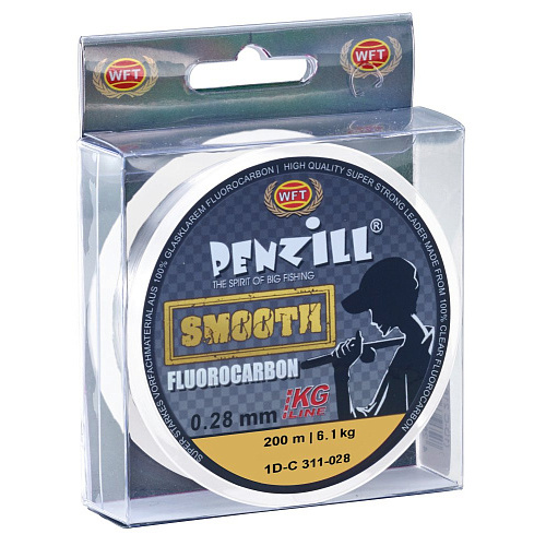 Леска моно. WFT Penzill FLUOROCARBON Smooth 200/028