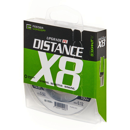 Шнур плетёный Feeder Concept Distance х8 BRAID Dark Green 150/012