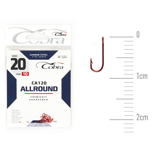 Крючки Cobra Allround MIRAGE сер. CA120 разм. 020 10шт.