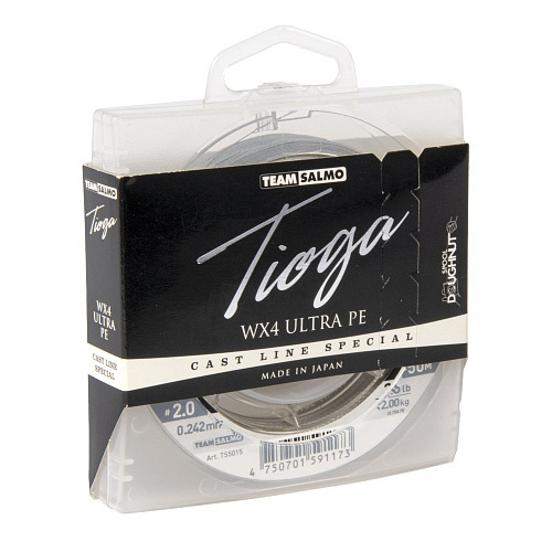 Леска плет. Team Salmo TIOGA Silver Grey 150/024