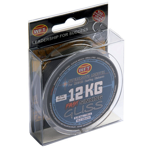 Шнур плетёный WFT KG GLISS SINKING Black 150/018