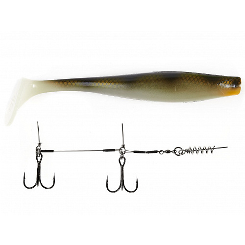 Виброхвост LJ 3D BBS Series GIANT KUBIRA SWIM SHAD 10,3in (26,00)/PG26 1шт.+Stinger XL