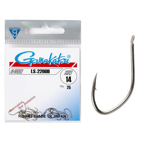 Крючки Gamakatsu LS-2260B HOOKS BRONZE разм. 14 25шт.