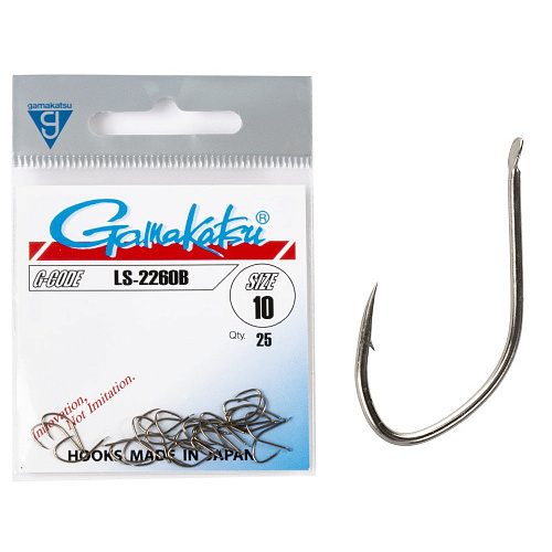 Крючки Gamakatsu LS-2260B HOOKS BRONZE разм. 10 25шт.