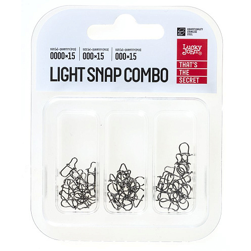 Застежки LJ Pro Series LIGHT SNAP COMBO Набор 45шт.