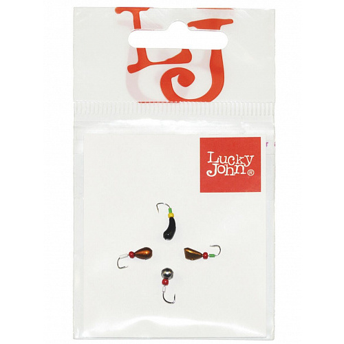 Мормышки свинцовые Lucky John MIX6 d 3-3,5мм 4шт