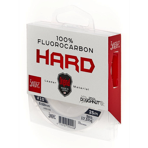 Леска моно. Lucky John FLUOROCARBON H Hard 025/052