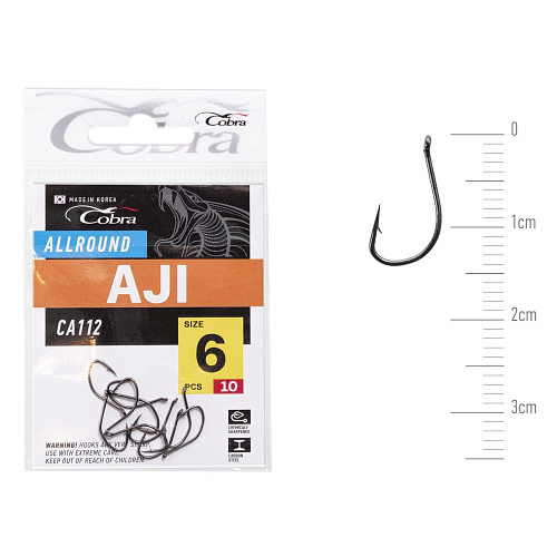 Крючки Cobra Allround AJI сер. CA112 разм.006 10шт.