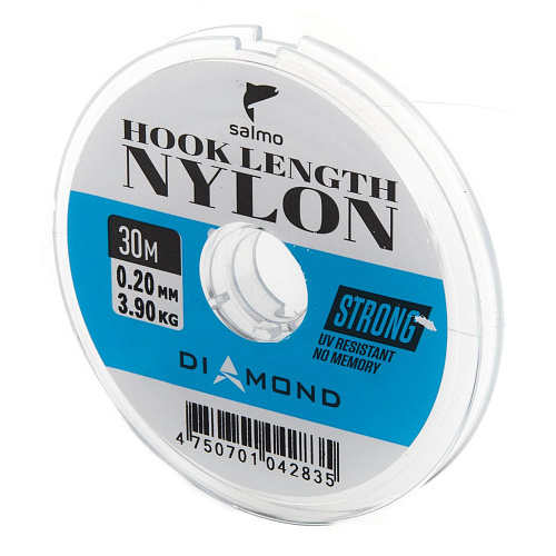 Леска моно. Salmo Diamond HOOK LENGTH NYLON 030/020