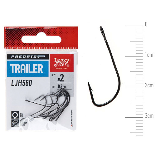 Крючки Lucky John PREDATOR TRAILER сер. LJH560 разм.002 10шт.