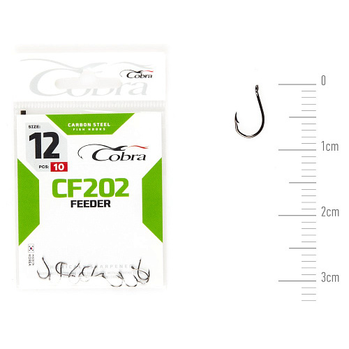 Крючки Cobra FEEDER MASTER сер. CF202 разм. 012 10шт.