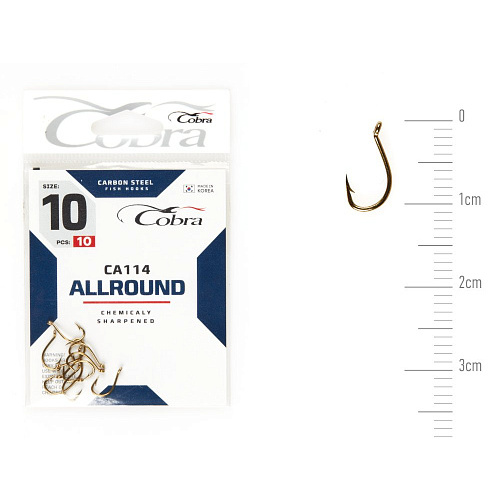 Крючки Cobra Allround BEAK сер. CA114 разм. 010 10шт.