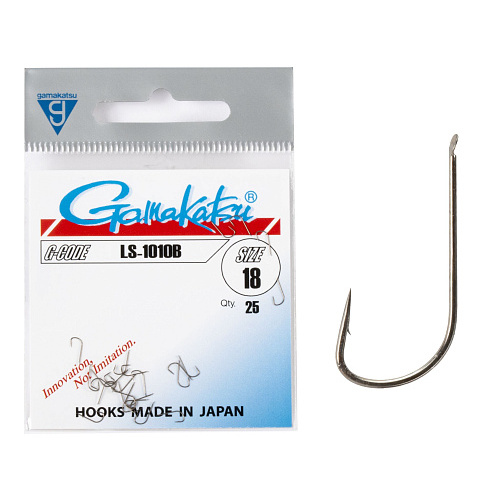 Крючки Gamakatsu LS-1010B HOOKS BRONZE разм. 18 25шт.