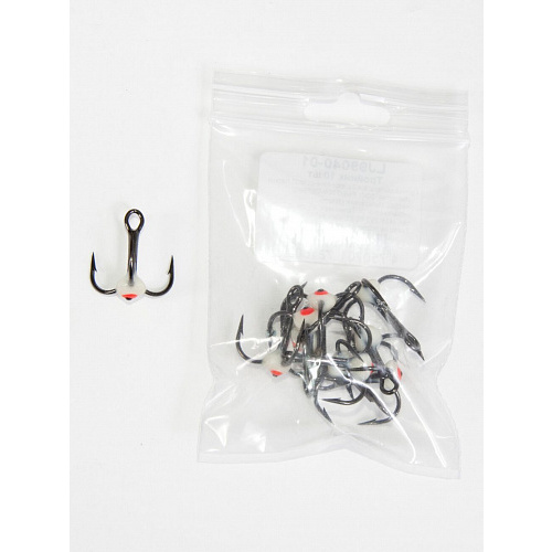 Крючок-тройник для приманок Lucky John с каплей цвет. разм.008/01