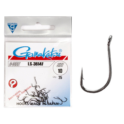 Крючки Gamakatsu LS-3614F HOOKS BRONZE разм. 10 25шт.