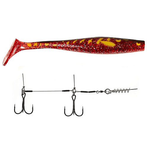 Виброхвост LJ 3D BBS Series KUBIRA SWIM SHAD 9.0in (22,86)/PG25 1шт.+Stinger L