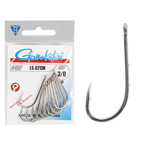 Крючки Gamakatsu LS-5213N HOOKS NICKEL разм. 3/0 10шт.