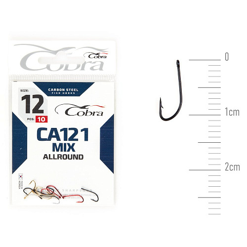 Крючки Cobra Allround MIX сер. CA121 разм. 012 10шт.