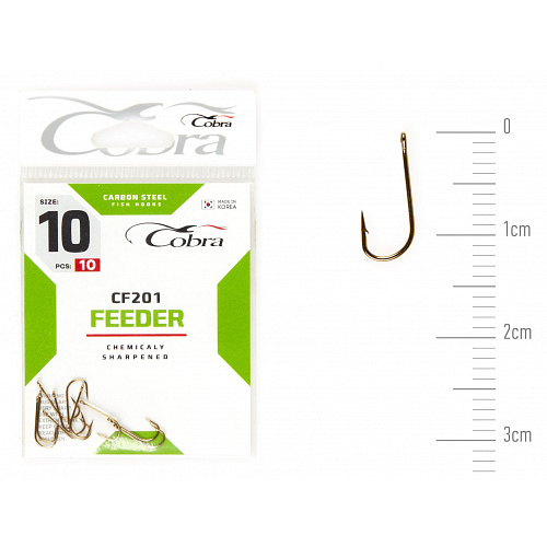 Крючки Cobra FEEDER CLASSIC сер. CF201 разм. 010 10шт.