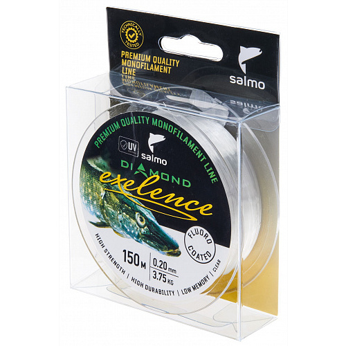 Леска монофильная Salmo Diamond EXELENCE FLUORO COATED Clear 150/020