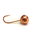 Мормышка вольфрамовая Lucky John ШАР гран. с отверстием и кембриком 050/20