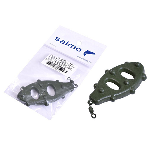 Груз Salmo с вертл. TURTLE SWIVEL green 130г