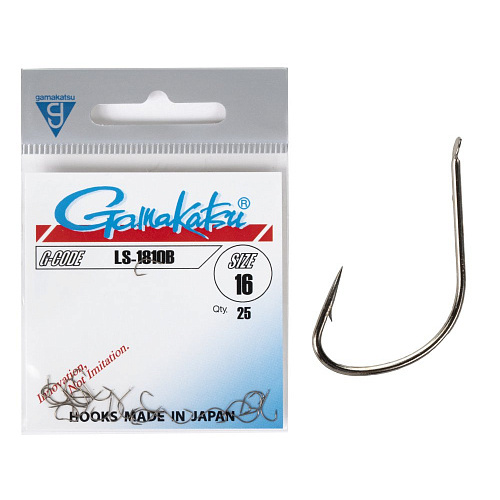 Крючки Gamakatsu LS-1810B HOOKS BRONZE разм. 16 25шт.
