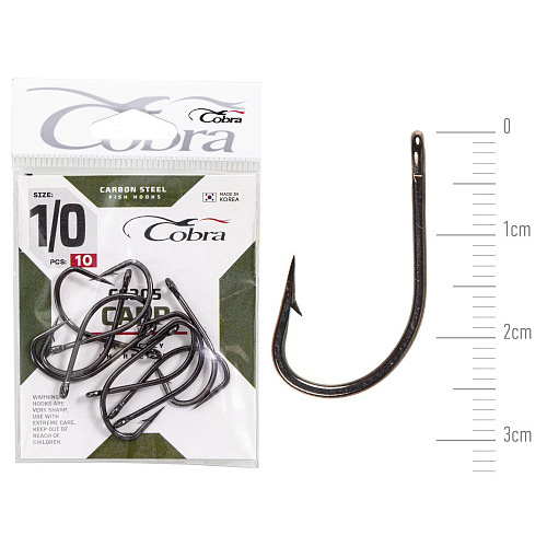 Крючки Cobra CARP KAYO HEAVY сер. CC305 разм. K001/0 10шт.