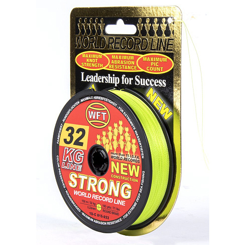 Шнур плетёный WFT KG STRONG Chartreuse 150/022