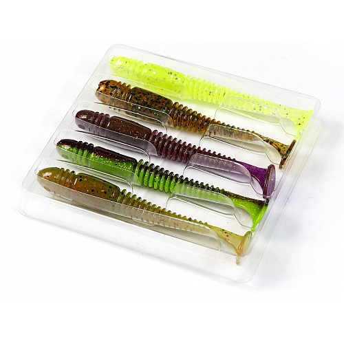 Виброхвосты съедобные LJ Pro Series TIOGA 3.9in (10.00)/MIX1 5шт.