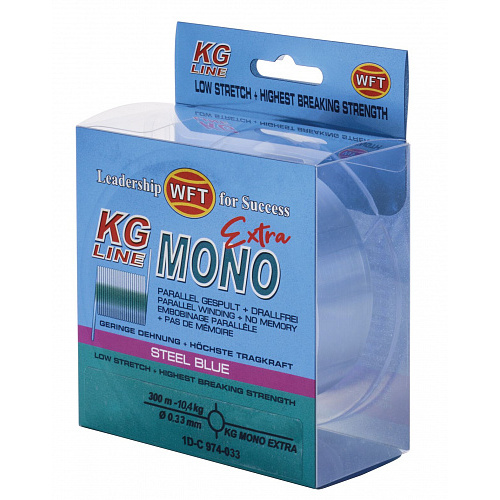 Леска монофильная WFT KG MONO EXTRA Steel Blue 300/033