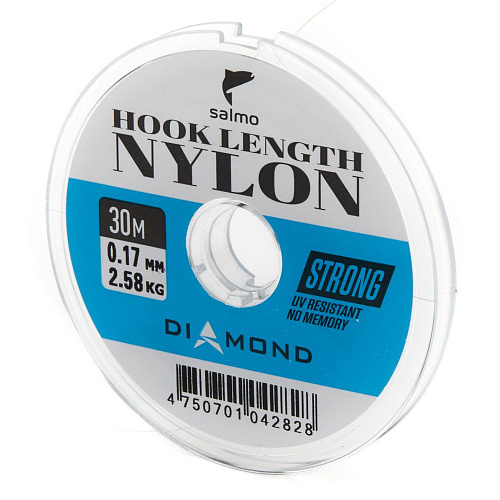 Леска моно. Salmo Diamond HOOK LENGTH NYLON 030/017