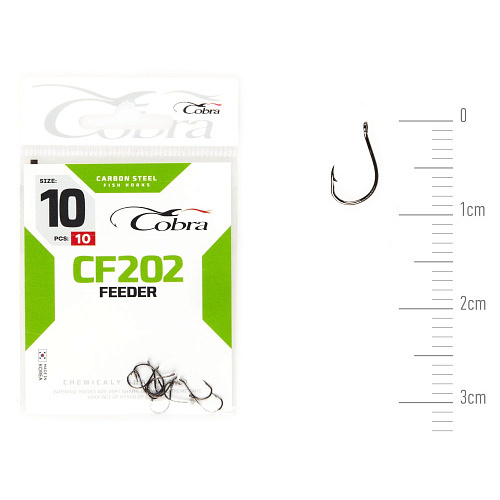 Крючки Cobra FEEDER MASTER сер. CF202 разм. 010 10шт.