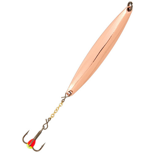 Блесна вертикал. зим. Lucky John NAIL BLADE с цеп. и тр. 55мм C блистер
