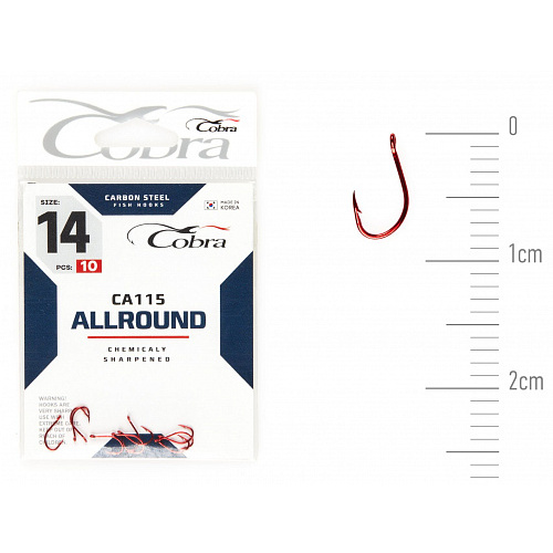 Крючки Cobra Allround CAPITAL сер. CA115 разм. 014 10шт.