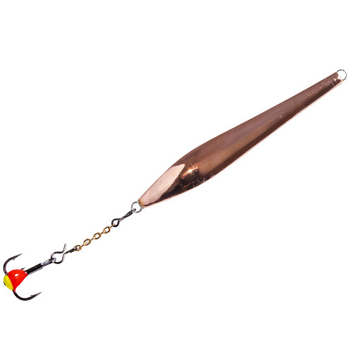 Блесна вертикал. зим. Lucky John DOUBLE BLADE с цеп. и тр. 65мм CS блистер