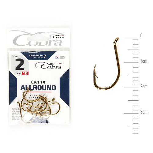 Крючки Cobra Allround BEAK сер. CA114 разм. 002 10шт.