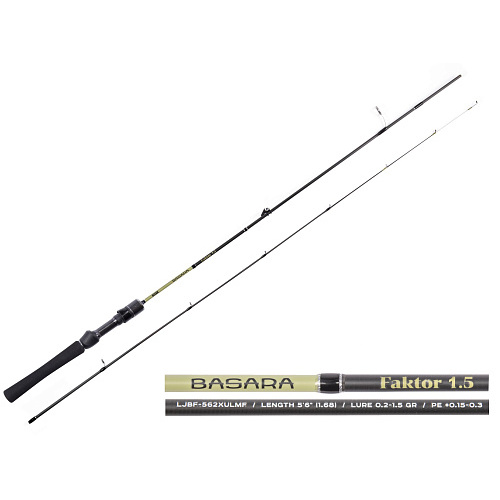 Удилище спин. Lucky John Basara FAKTOR 1.5 5'6"/1.68